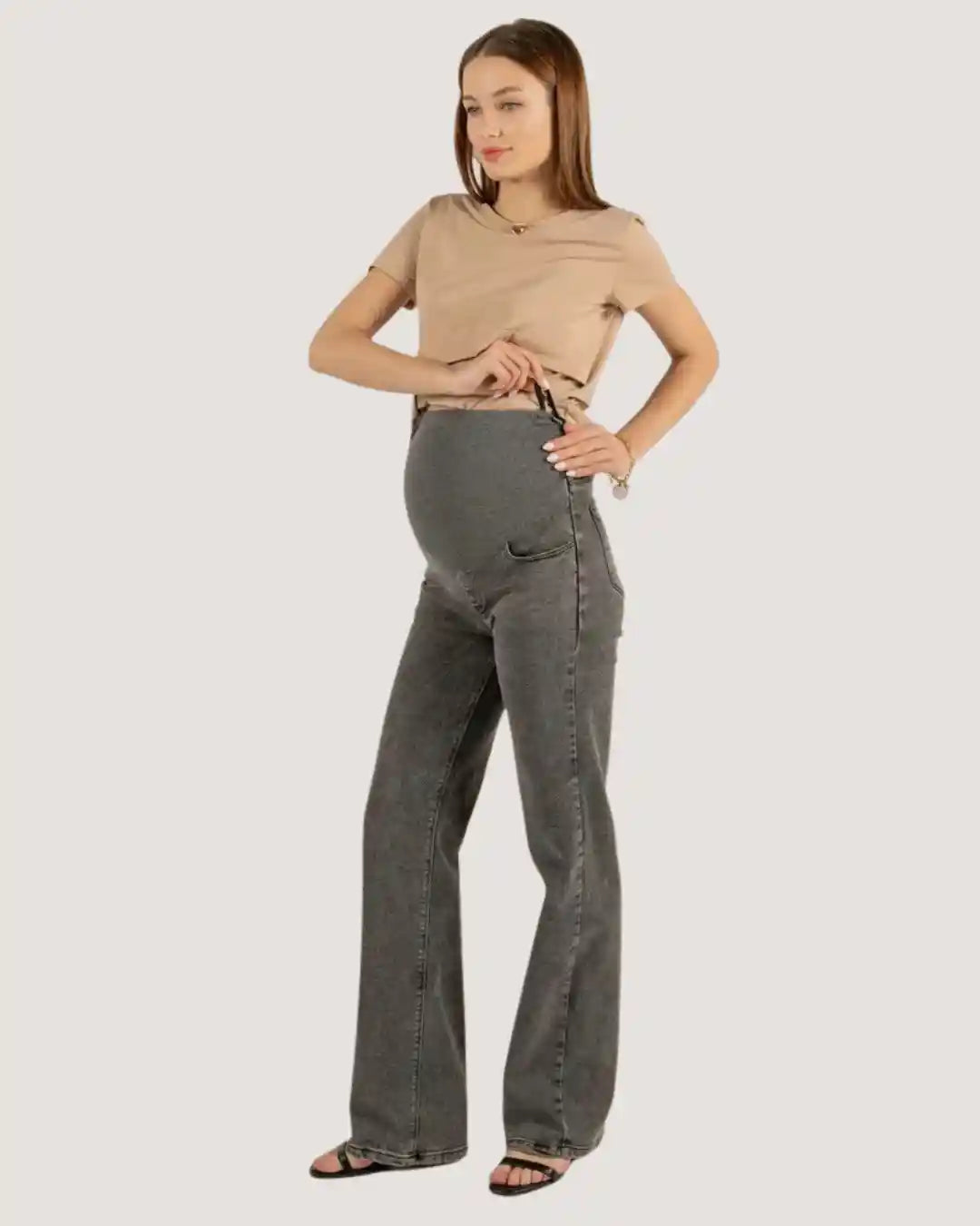 Straight-Cut Maternity Jeans