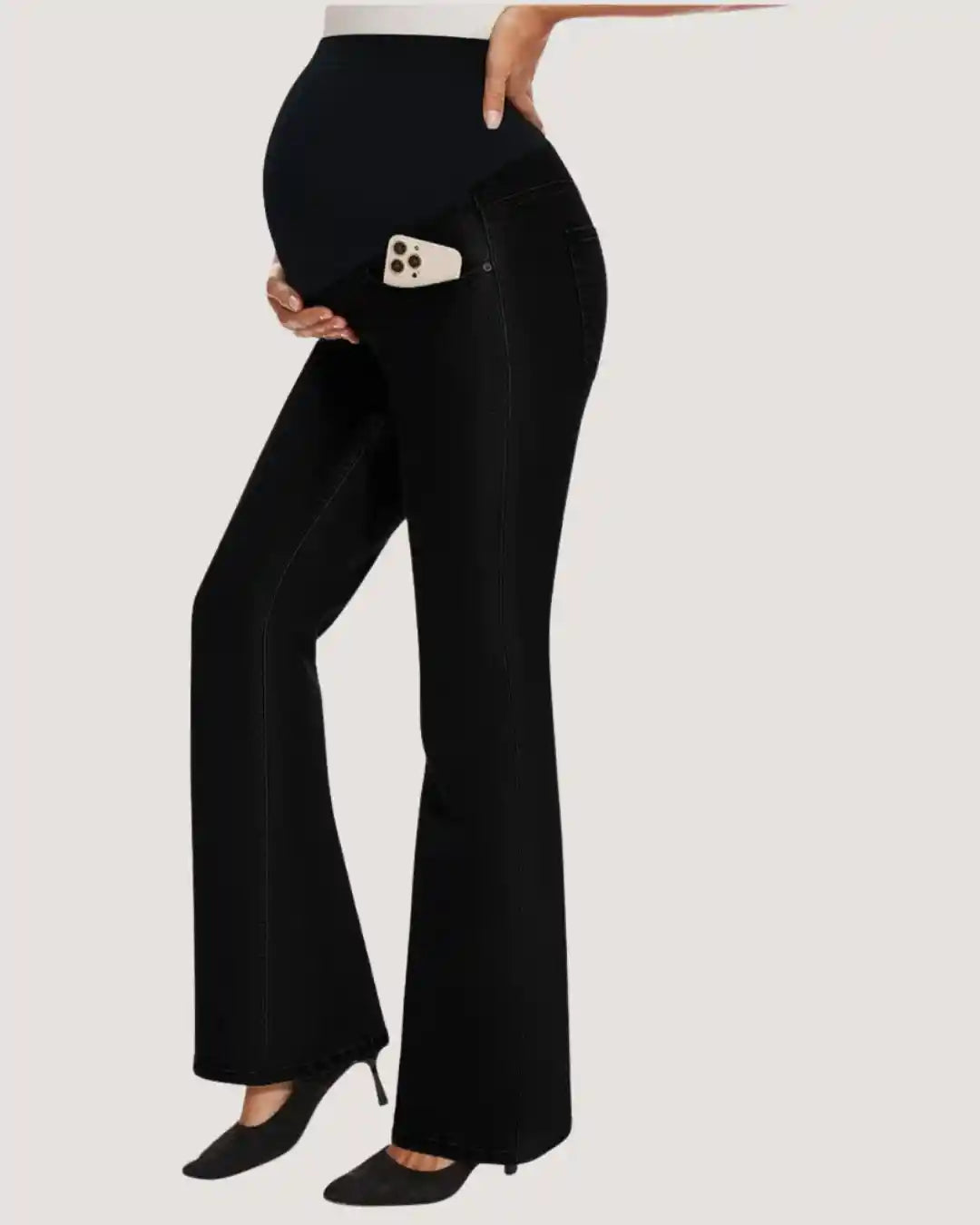 Maternity Flare Black Jeans