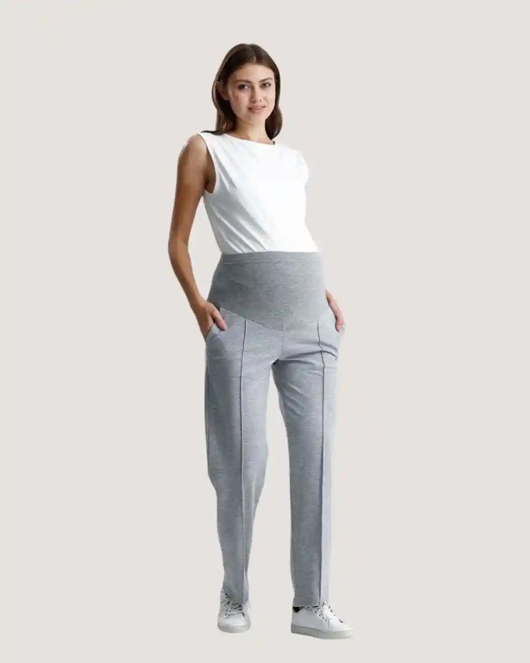 Grey Maternity Sweatpants