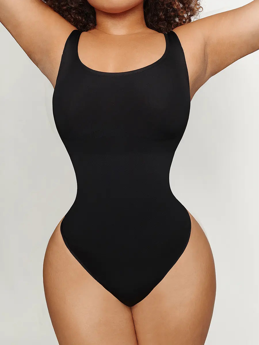 Eco-friendly Seamless Belly Control Thong Bodysuit