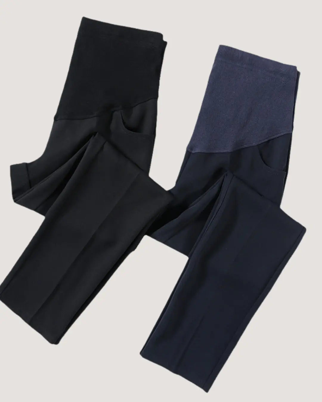 Thick Black Maternity Formal Pants