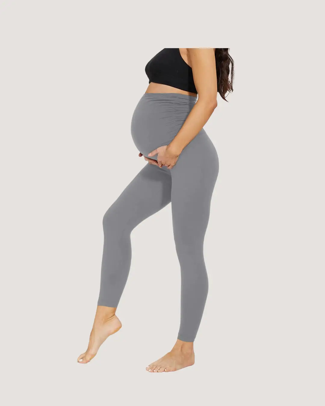 Gray Maternity Leggings