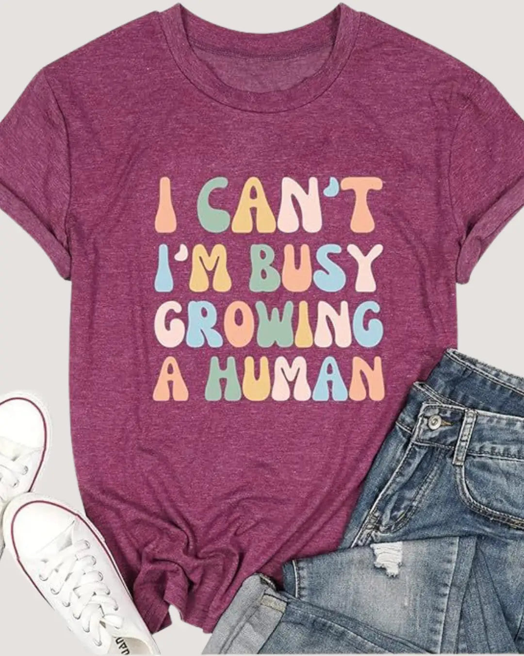 “I Can’t, I’m Busy Growing a Human” Maternity Tee