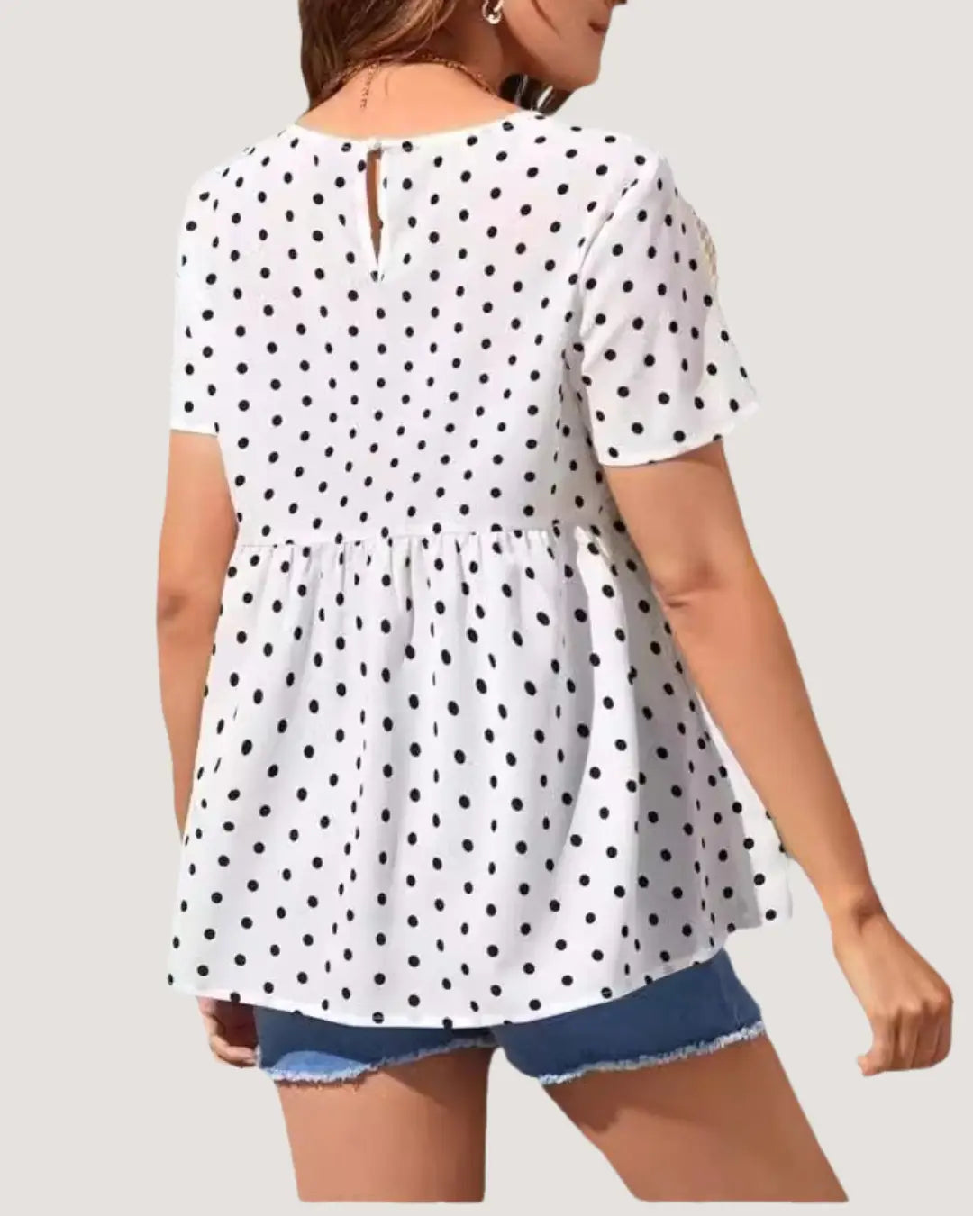 Polka Dot Maternity Blouse