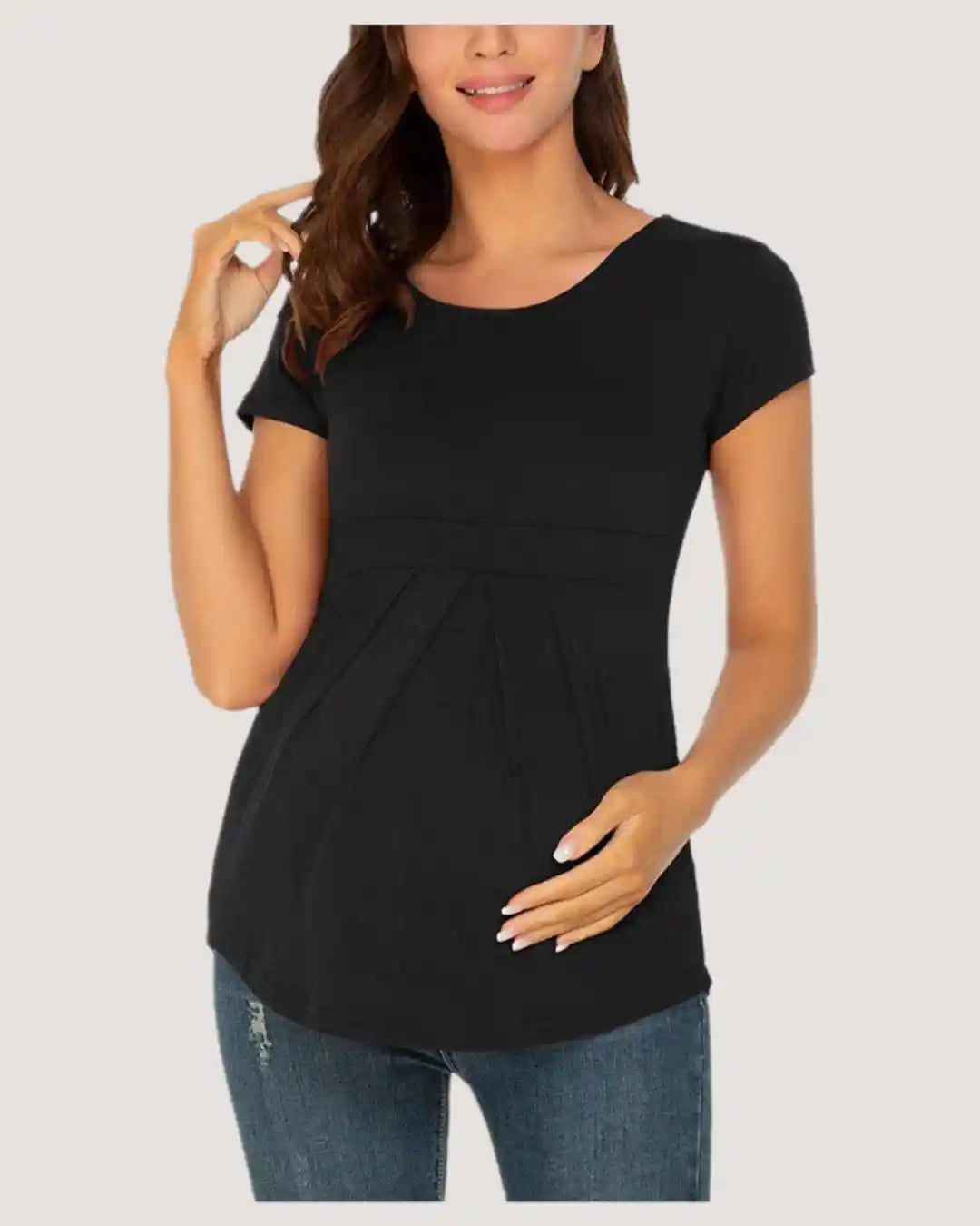 Black Maternity T-Shirt