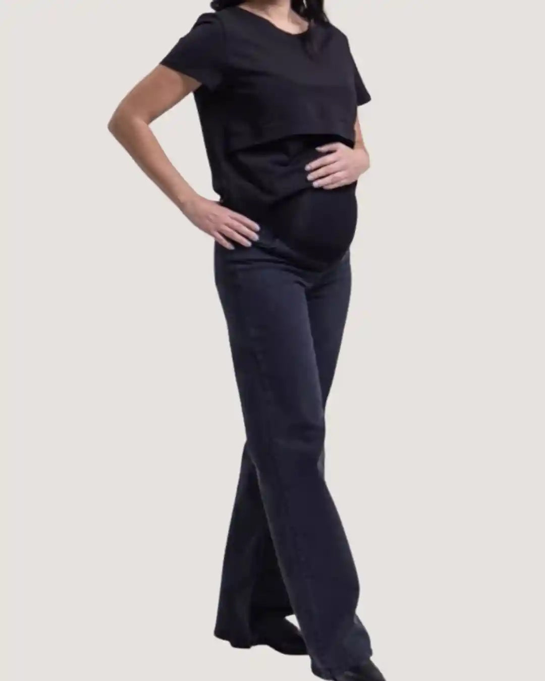 Straight-Cut Maternity Jeans