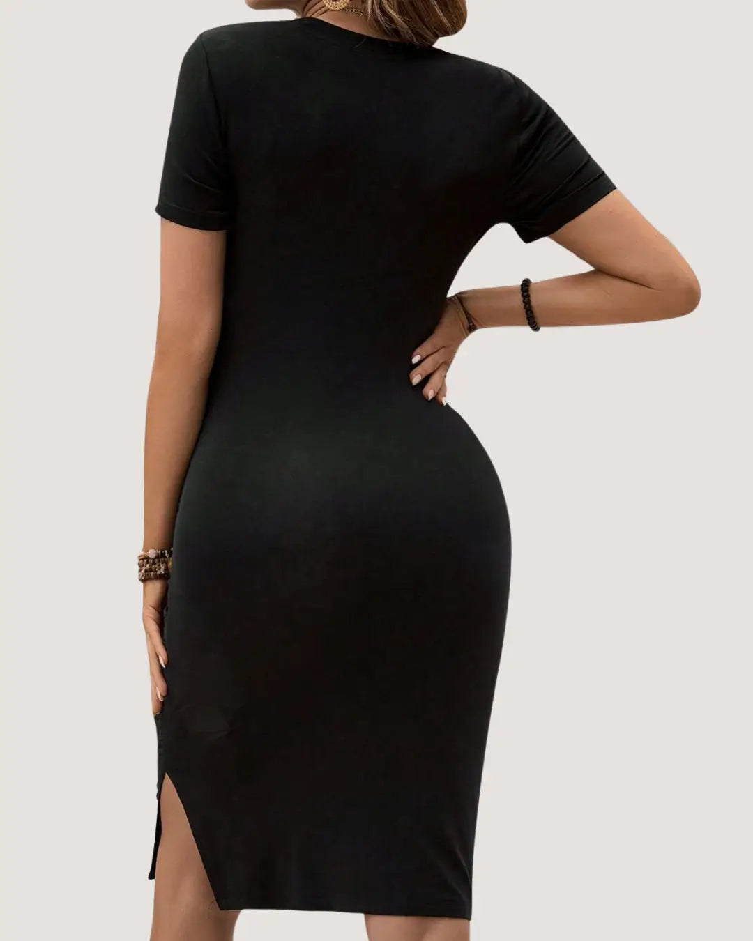 Black Bodycon Maternity Dress