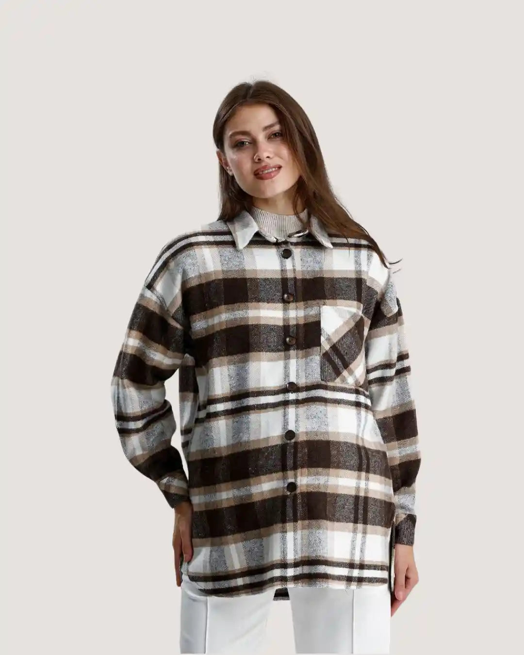 Maternity Plaid Shirt