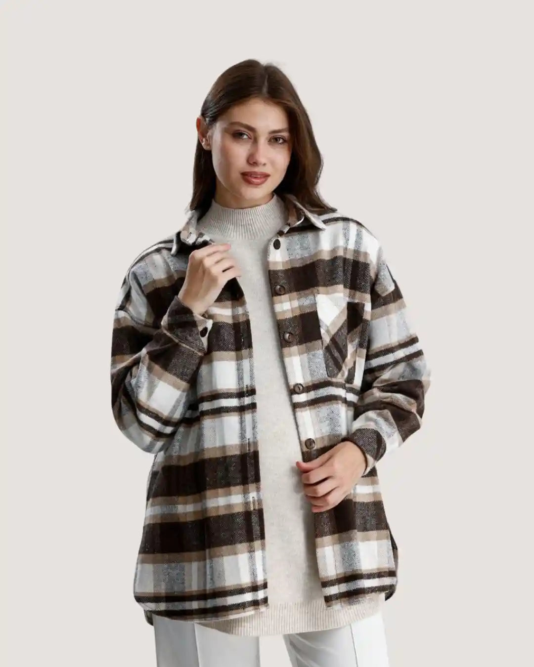 Maternity Plaid Shirt