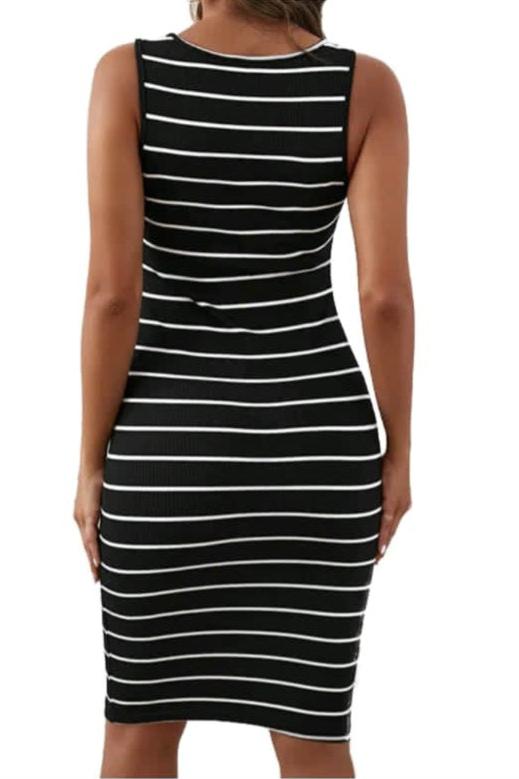 Classic Stripe Maternity Dress