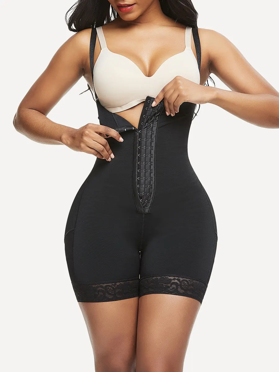 High-Waist Shapewear Shorts With Removable Straps