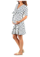 Polka Dot White Maternity Dress