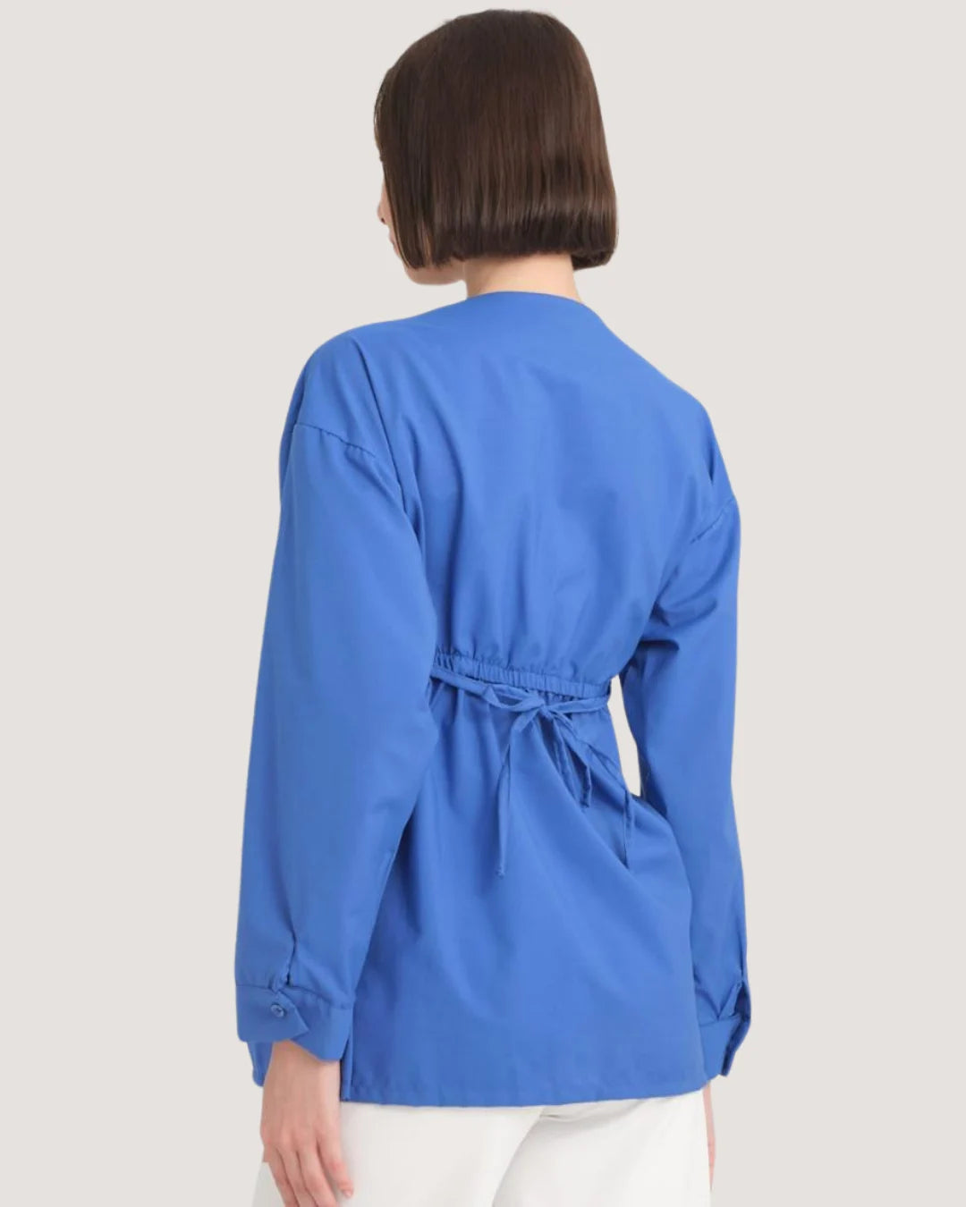 Comfort-Fit Blue Maternity Tunic