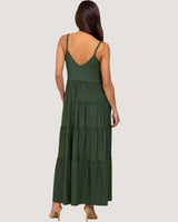 Tiered Maternity Maxi Dress