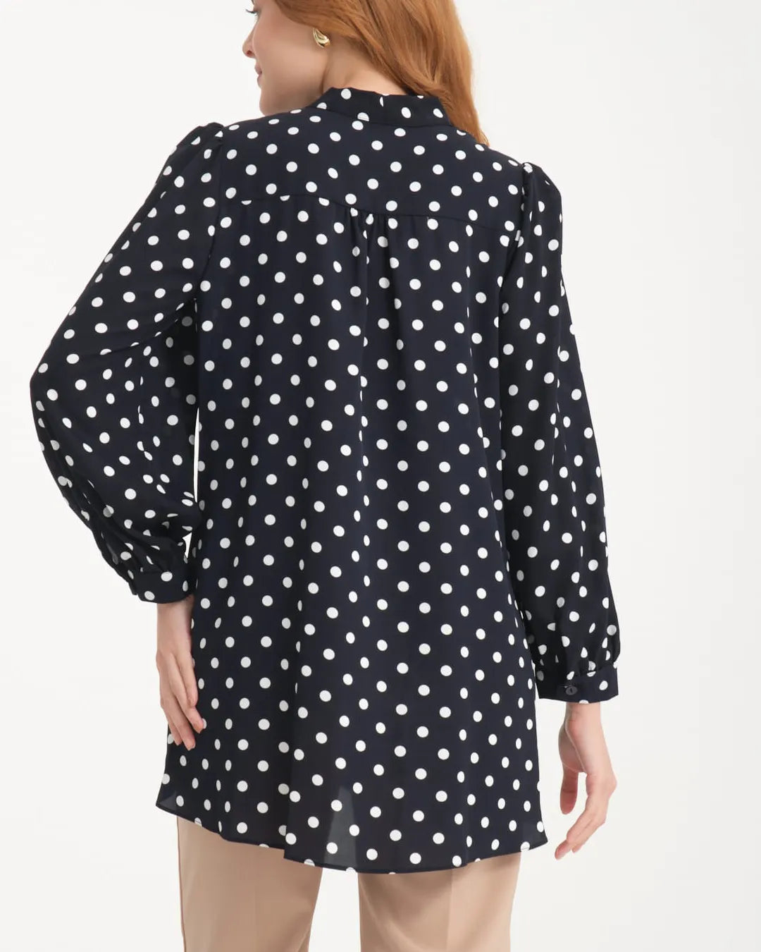 Polka Dot Bow-Tie Maternity Top